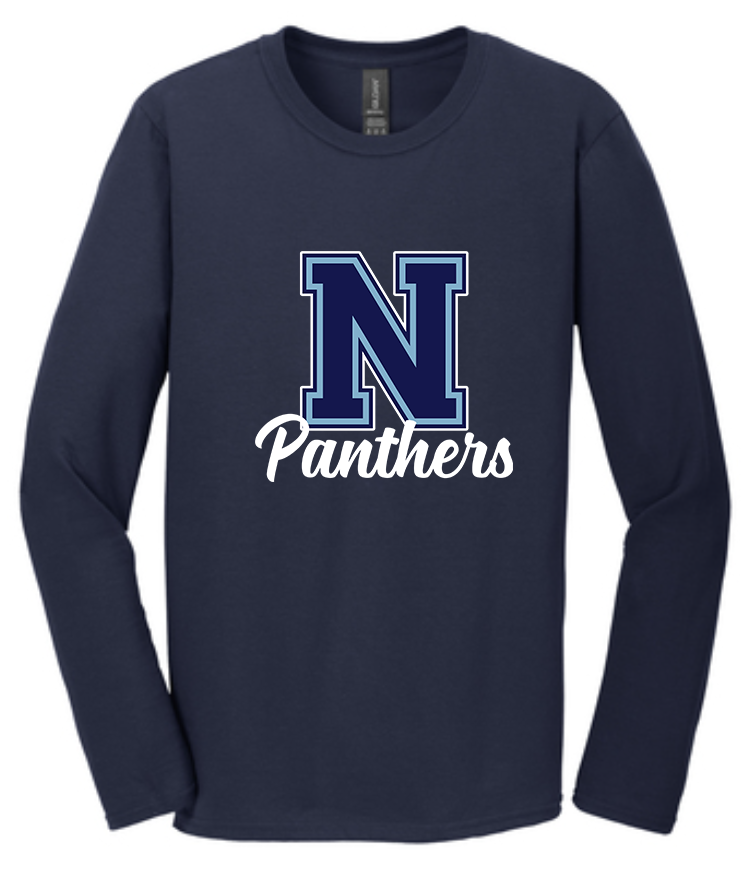 NHS Unisex Crew Neck , Hoodie or Long Sleeve T-Shirt (Navy N w/ Panthers)