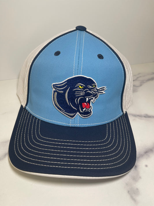 Tri Color Fitted Hat Panther Logo