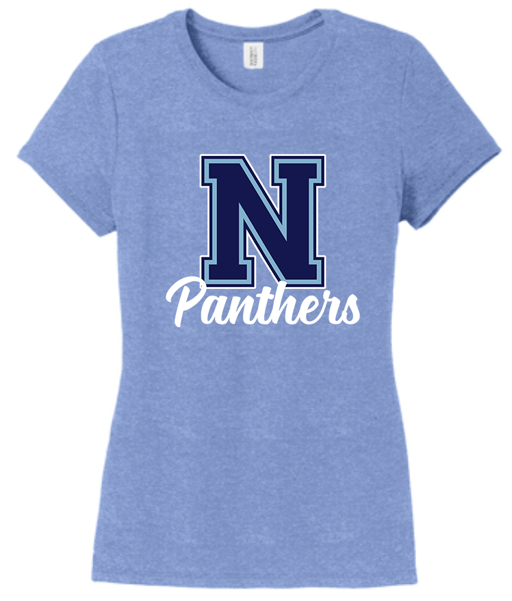 NHS Ladies T Shirt (Navy N w/ Panthers)