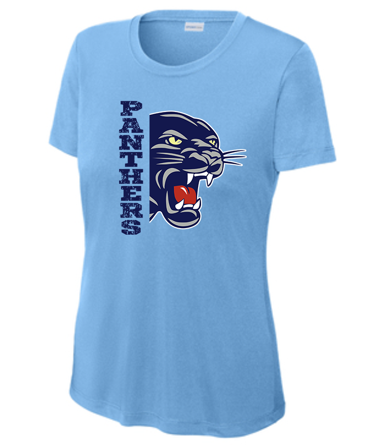 NHS Ladies T Shirt (Panthers Vertical)