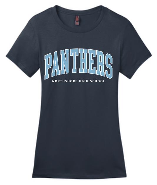 NHS Ladies T Shirt (Panthers Columbia Words)