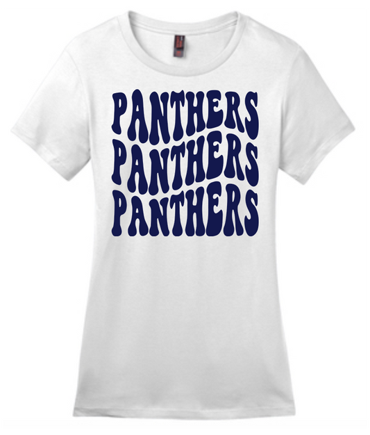 NHS Ladies T Shirt Panthers Navy x3