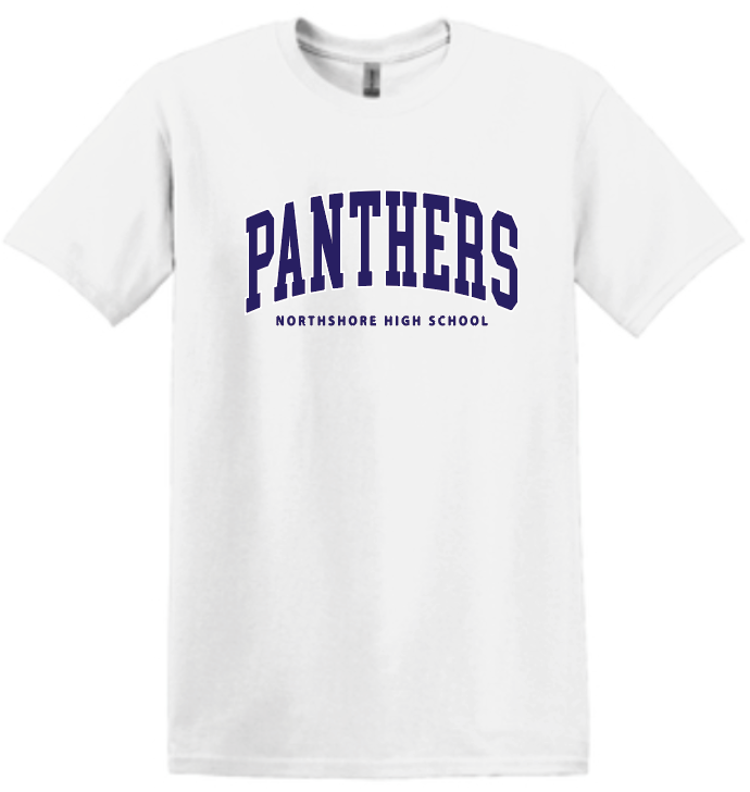 NHS Unisex T Shirt (Panthers Navy Words)