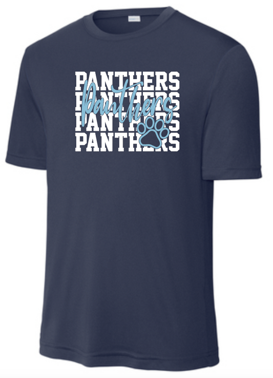 NHS Unisex T Shirt Panthers White Distressed