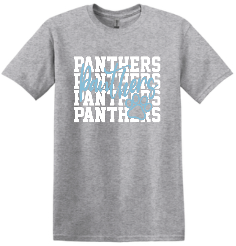 NHS Unisex T Shirt Panthers White Distressed