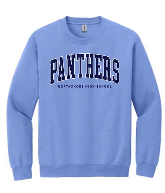 NHS Unisex Crew Neck , Hoodie or Long Sleeve T-Shirt (Panthers Navy Words)