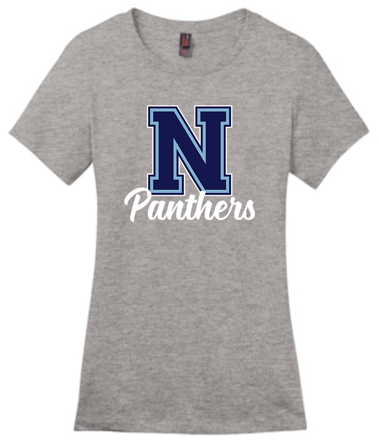 NHS Ladies T Shirt (Navy N w/ Panthers)