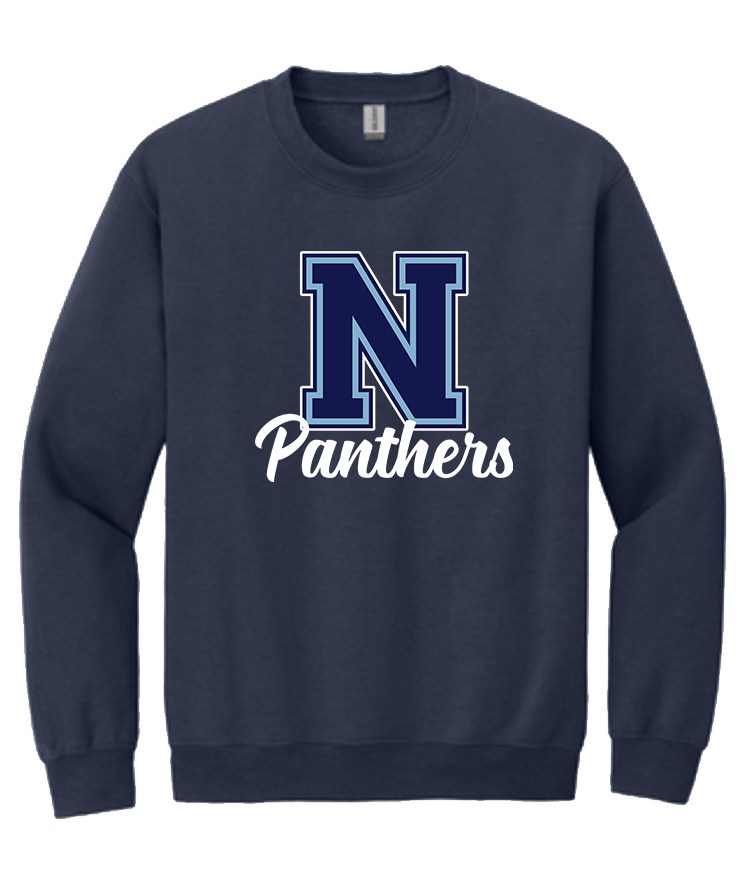 NHS Unisex Crew Neck , Hoodie or Long Sleeve T-Shirt (Navy N w/ Panthers)