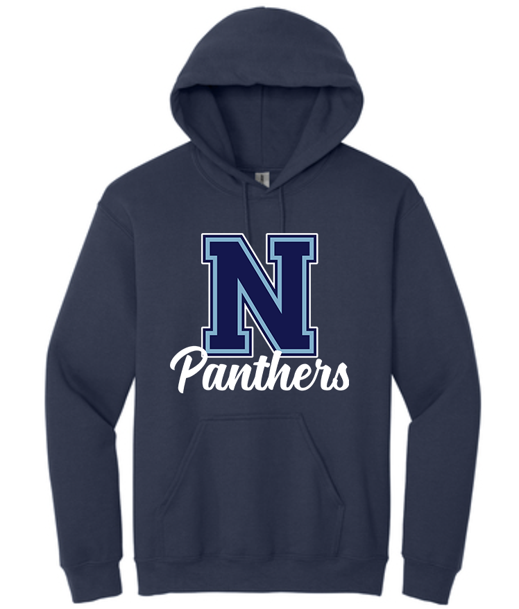 NHS Unisex Crew Neck , Hoodie or Long Sleeve T-Shirt (Navy N w/ Panthers)