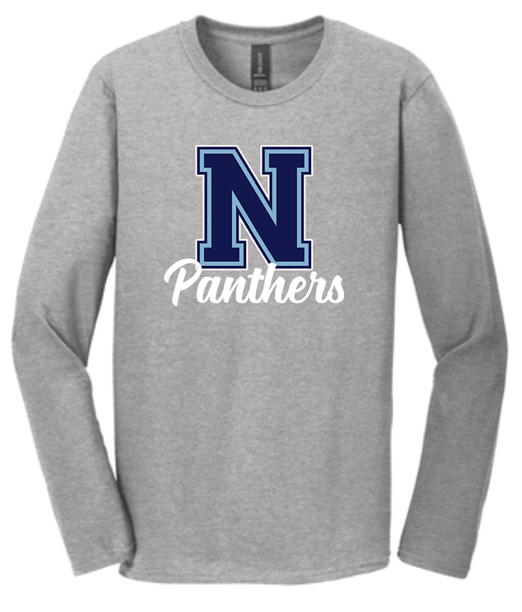 NHS Unisex Crew Neck , Hoodie or Long Sleeve T-Shirt (Navy N w/ Panthers)